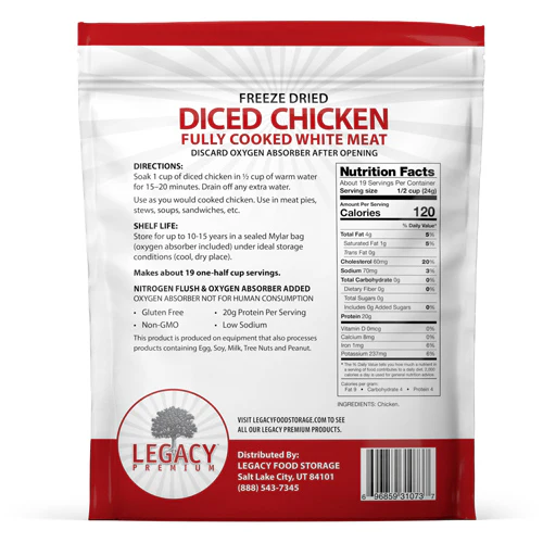 100% USDA Freeze Dried Chicken Dices - Image 3