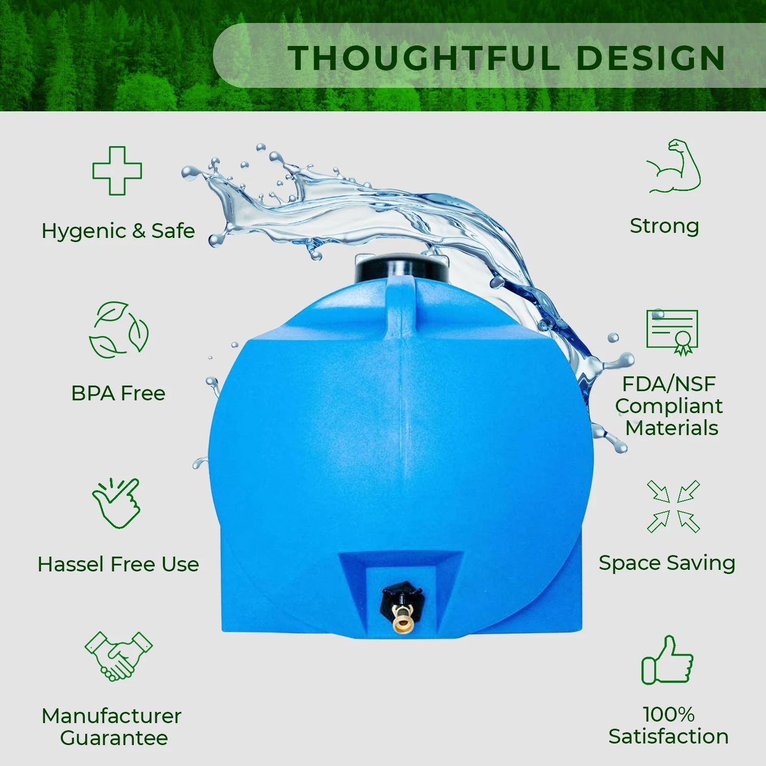 35 Gallon Utility Water Storage Tank - Image 2