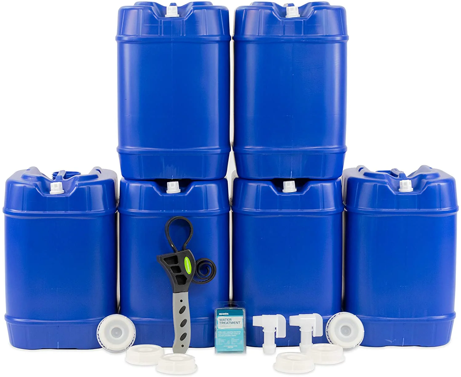 5 to 30 Gallon Blue 5 Gallon Water Container Packages - Stackable - Image 3