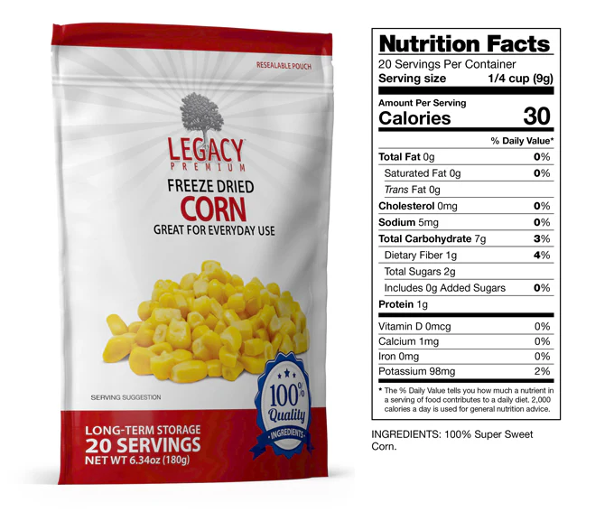 Emergency Food Storage Corn - Image 4