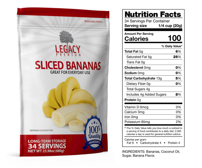 Freeze Dried Sliced Banana - Image 3