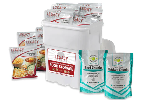 158 Serving Freeze Dried Chicken, Beef and Entree Combo Bucket - Image 9