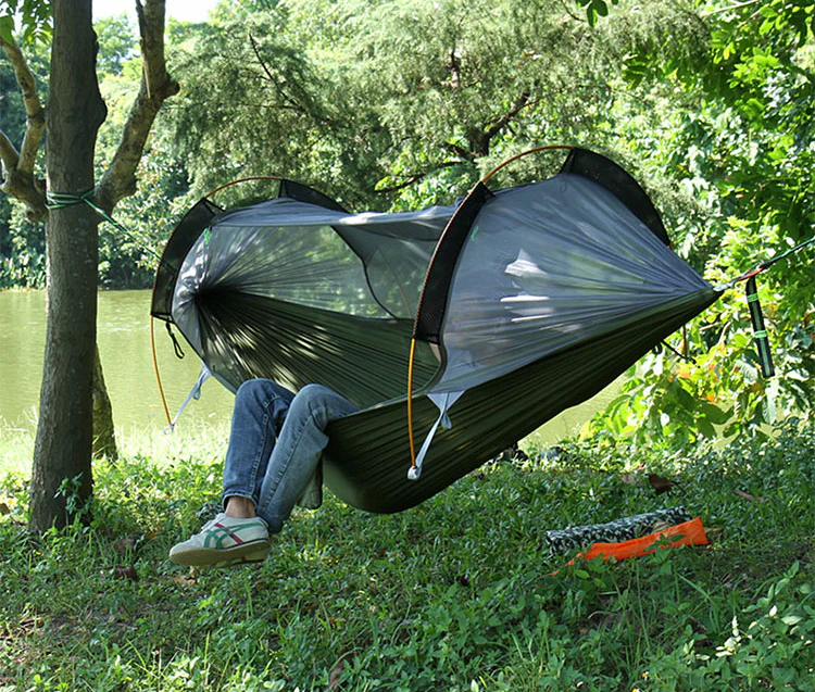 Hammock Tent - Built-in Mosquito Net and Rain Fly - Image 6