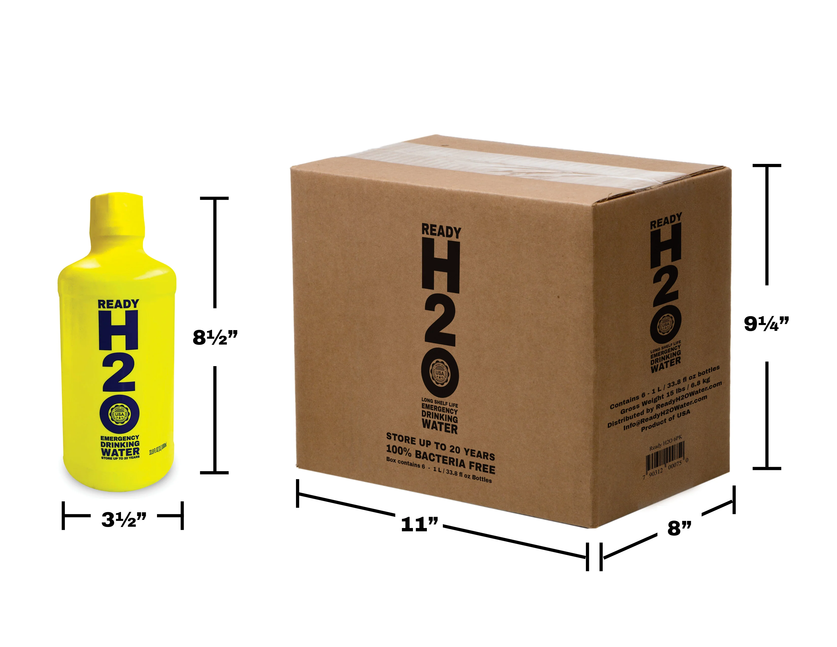 3 Gallons of Emergency Drinking Water - Guaranteed Bacteria Free - 20 Year Shelf Life - Image 3